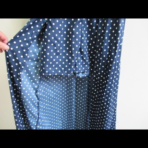 Band of Gypsies polkadot maxi dress with shorts high low dress - Picture 5 of 5